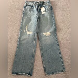 Zara Low Rise Straight Jeans